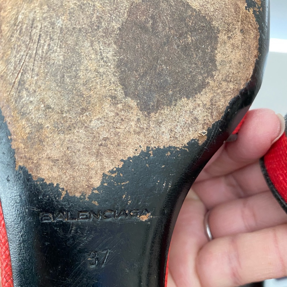 Balenciaga red sandals - Picture 5 of 7